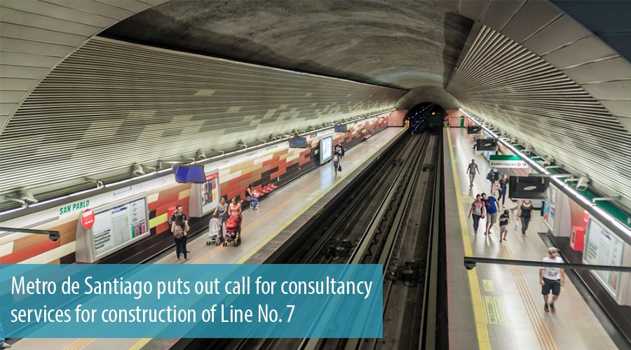 Metro de Santiago puts out call for consultancy services for construction of Line No. 7