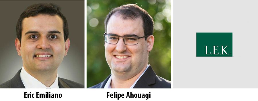 Eric Emiliano and Felipe Ahouagi partner at L.E.K. Consulting