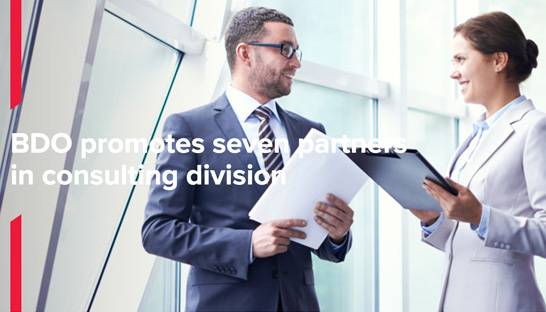 BDO promotes seven Partners in consulting division