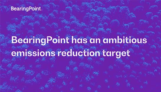 BearingPoint pledges to halving its CO2 emissions by 2025