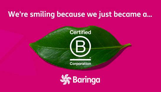 Baringa becomes certified B Corporation