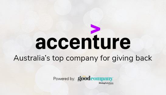 Accenture is Australia's best company for giving back to community
