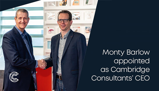 Monty Barlow becomes CEO of Cambridge Consultants