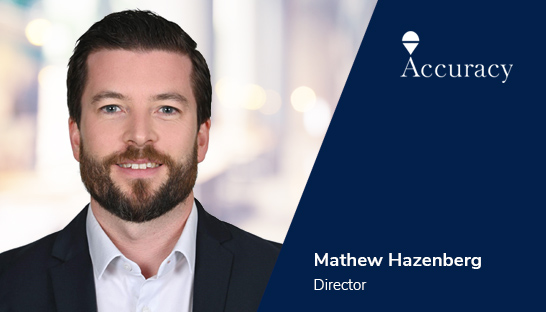 Accuracy expands senior team with Mathew Hazenberg