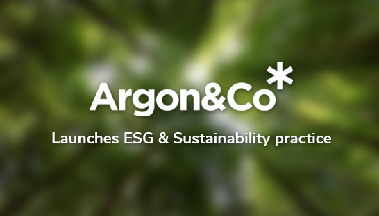 Argon & Co launches local ESG and Sustainability practice