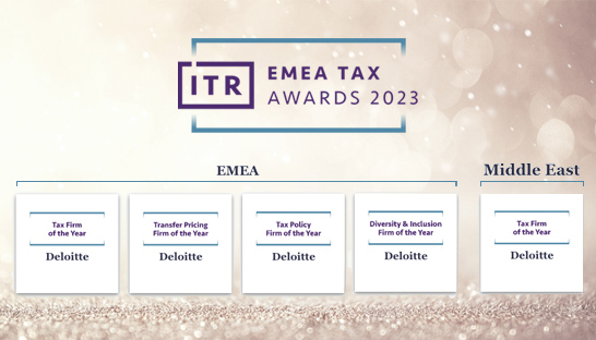 Deloitte named top tax advisory firm in EMEA and the Middle East