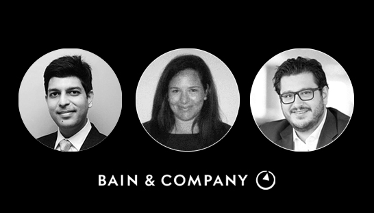 Ankur Goyal, Sara Minelli and Fadi Hariz partner at Bain & Company